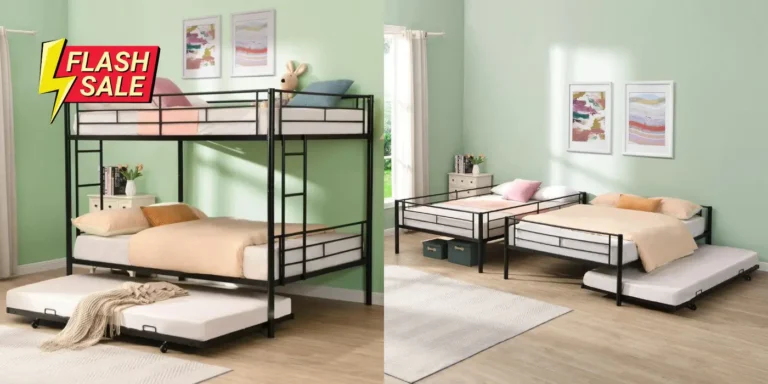 Syngar Twin Over Twin Bunk Bed – Now $136.98 (Save $563.01) 2025