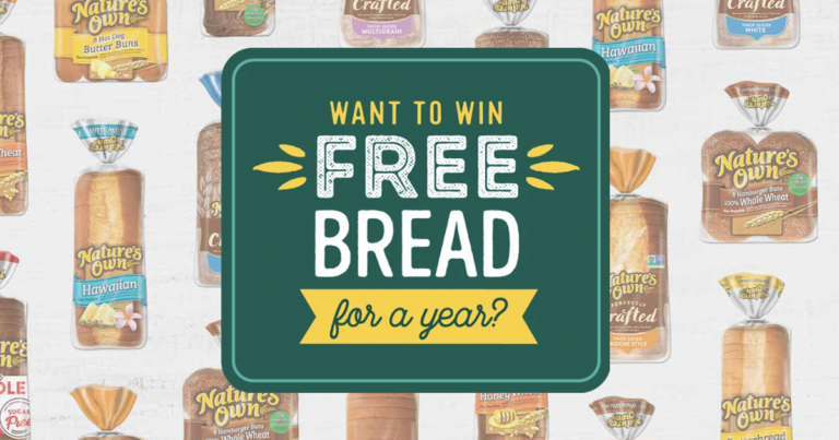 Nature’s Own Free Bread For A Year Giveaway – 10 Winners Needed! 2025