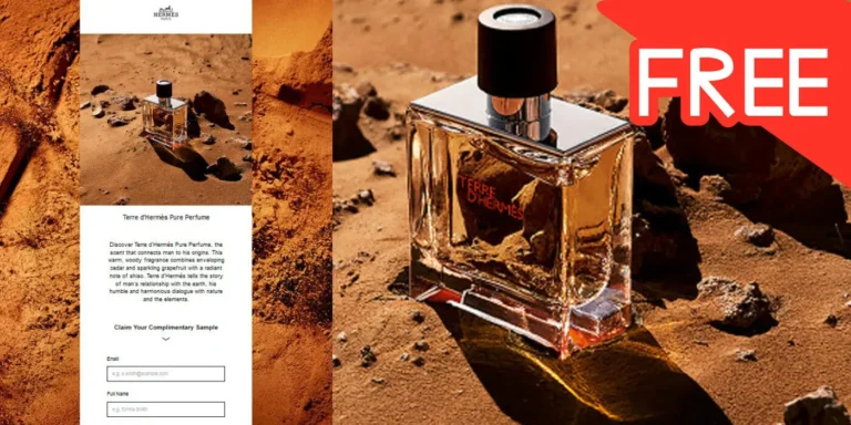 Free Terre D’hermès Pure Perfume Sample W/Free Shipping