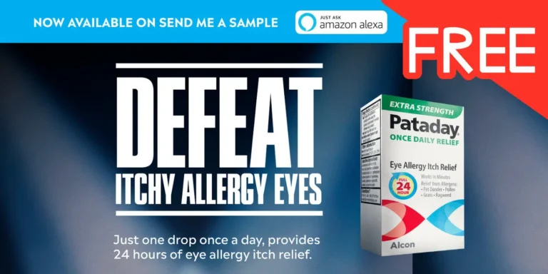 Free Pataday Once Daily Relief Eye Allergy Itch Relief Sample 2025