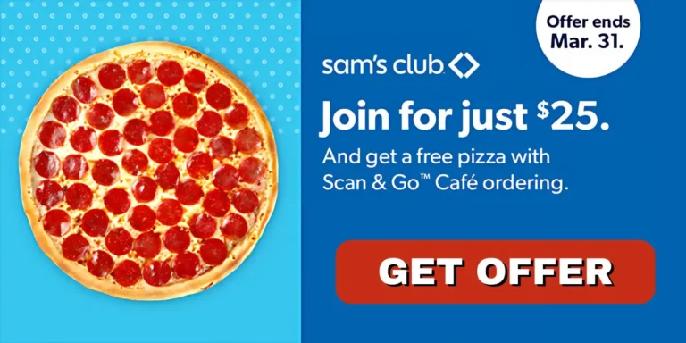 free pizza sams club offer