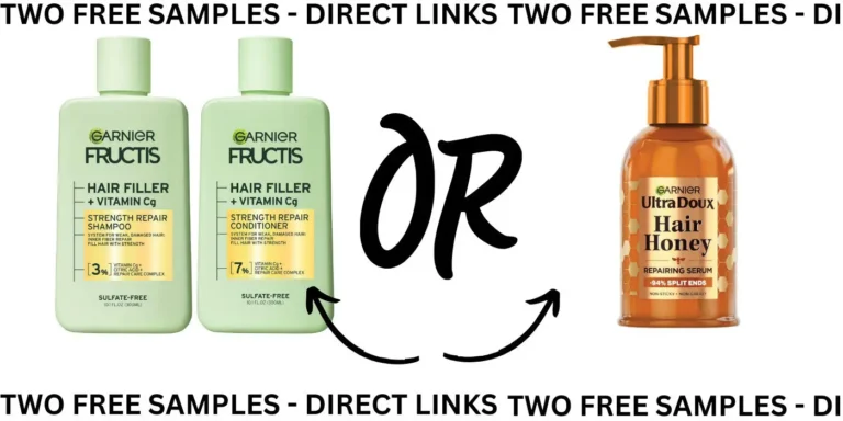 (DIRECT LINKS) Free Garnier Hair Honey Serum & Garnier Fructis Hair Filler Shampoo and Conditioner Samples