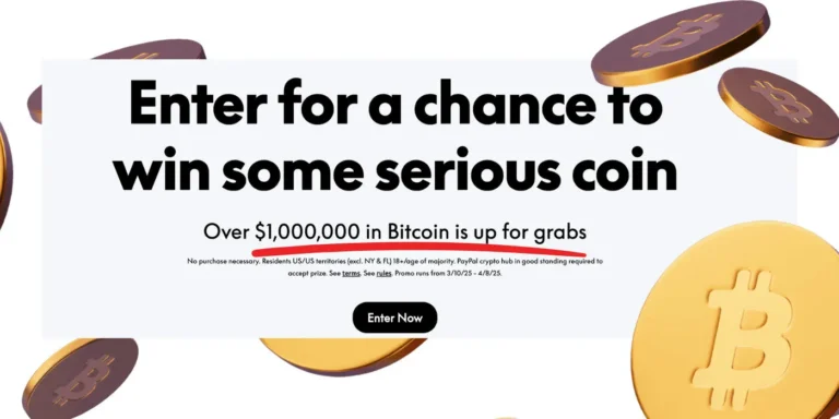 Paypal Crypto Sweepstakes – Win Up To $10,000 In Bitcoin! 2025