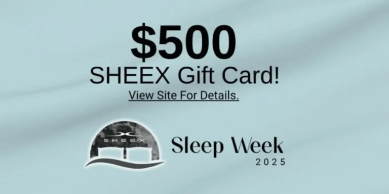 Sheex 2025 Gift Card Sleep Week Giveaway 2025