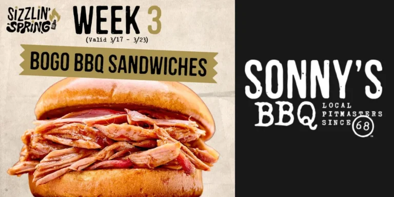 Bogo Free Bbq Sandwiches At Sonny’s Bbq – Plus $5 Off An Entrée 2025