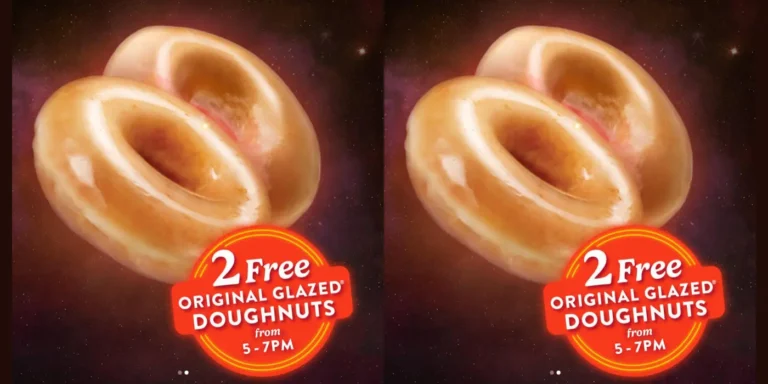 2 Free Krispy Kreme Original Glazed Doughnuts – April 14Th Only (No Purchase Needed!)