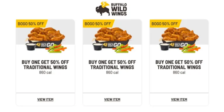 Bogo 50% Off Traditional Wings Every Tuesday At Buffalo Wild Wings