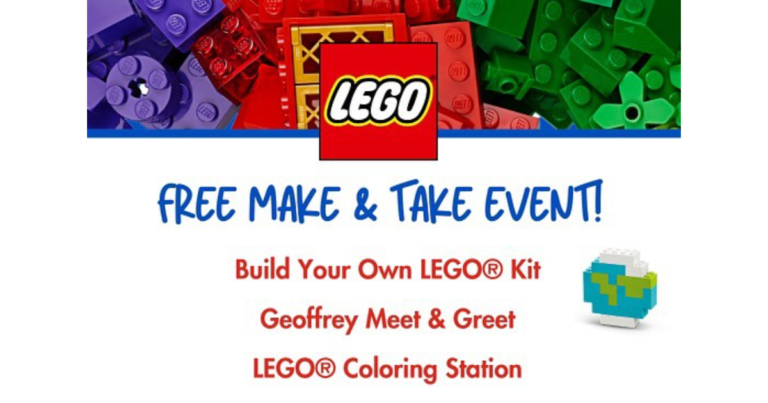 Free Lego Make &Amp; Take Event At Toys ‘R Us Inside Macy’s – April 26Th!