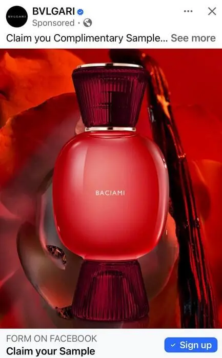 Possible FREE Bulgari Allegra Fragrance Samples 2 free bvlgari allegra baciami sample