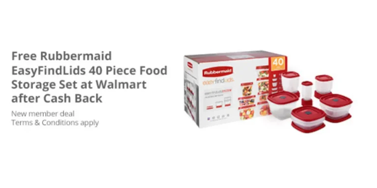 Free Rubbermaid 40-Piece Food Storage Set After Cash Back