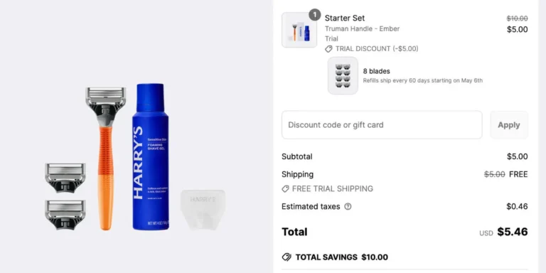 Harry’s Trial Set – Just $5 Shipped! (Reg. $13)