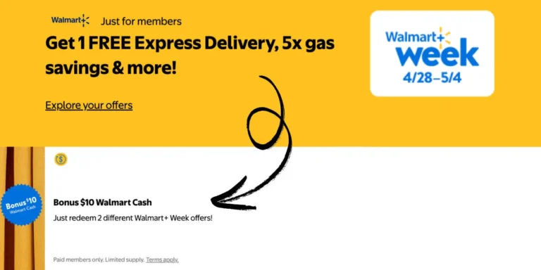 Free Express Delivery &Amp; $10 Cash From Walmart On 4-28