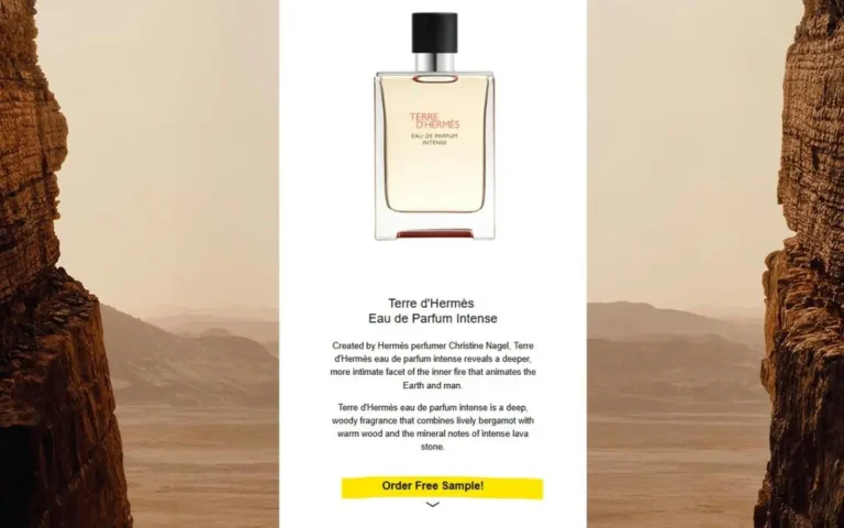 Free Terre D’hermès Pure Perfume Sample