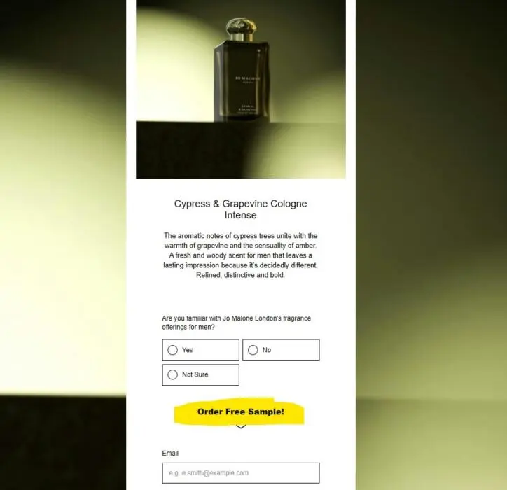 FREE Jo Malone Cypress & Grapevine Cologne Intense Fragrance Sample 2 499781669 1224147132439353 2923409479219441370 n
