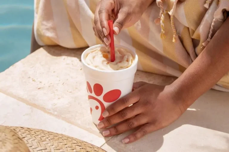 Chick fil A Peach Milkshake 1