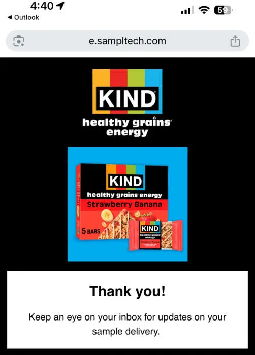 RUN! FREE KIND Healthy Grains Energy Bar Sample 3 IMG 2343