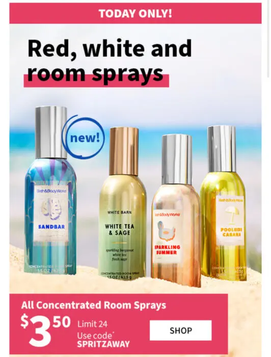 Go! $3.50 Bath & Body Works Concentrated Room Sprays (Reg. $9) 2 IMG 2803