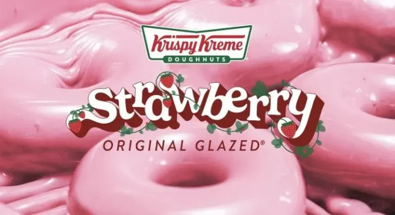 Krispy Kreme Welcomes Back Strawberry Original Glazed Donut