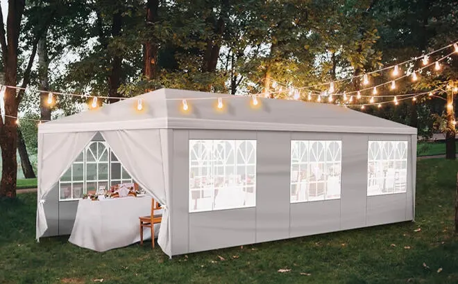 Ktaxon 10 x 30 Feet Canopy Tent with Eight Sidewalls