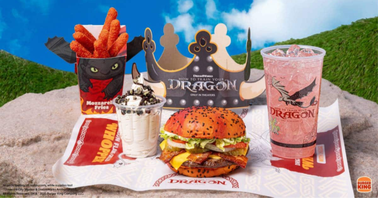 Limited Time How to Train Your Dragon Menu at Burger King