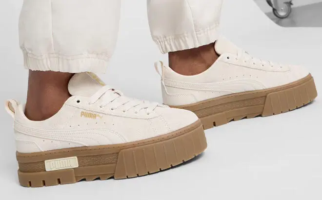 Puma Mayze Brushed Suede Womens Sneakers