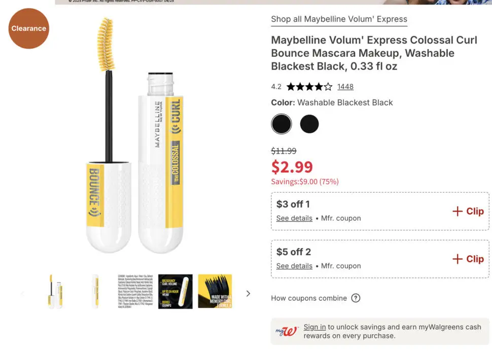 HURRY! Score a FREE Maybelline Mascara at Walgreens 3 Screenshot 2025 05 28 at 3.56.04 PM