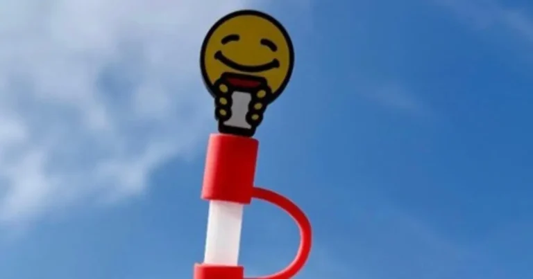 Smiley Straw Topper at Scooters Coffee