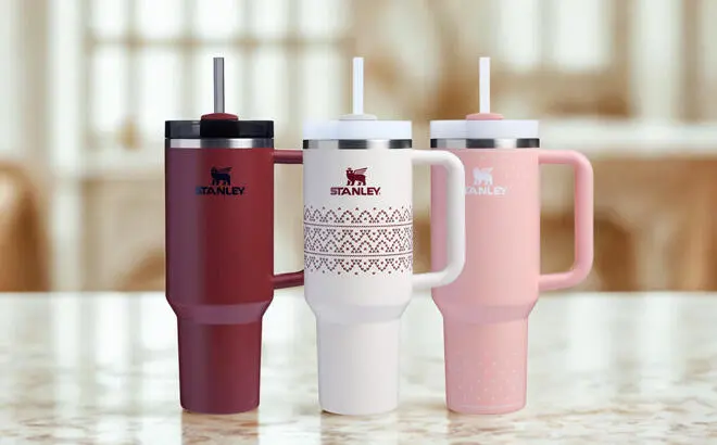 Stanley Tumblers on a Table