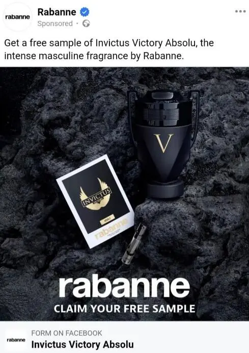 Possible Free Rabanne Invictus Victory Absolu Fragrance Sample 2 free rabanne invictus perfume sample