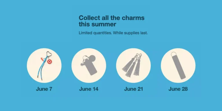 FREE CHARMS TARGET JUNE 2025