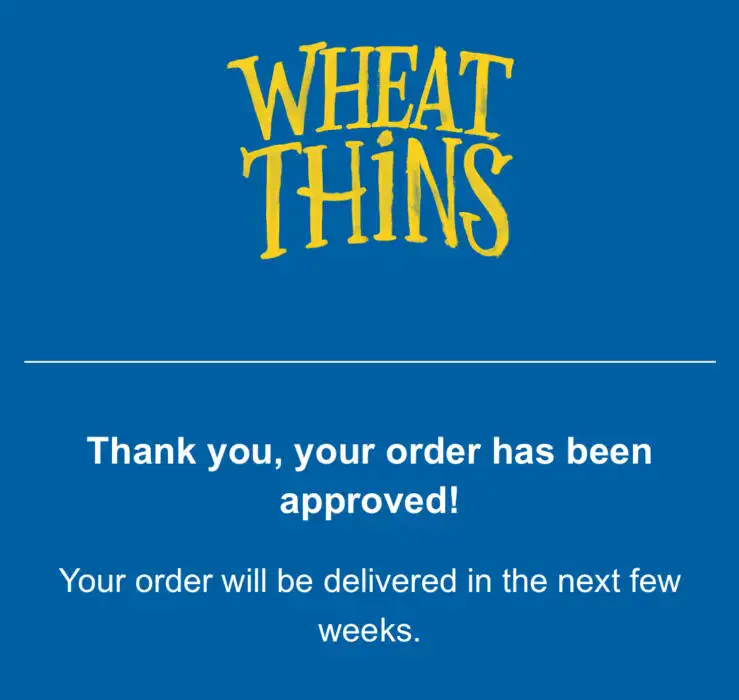 RUN! FREE Wheat Thins Sample via SoPost