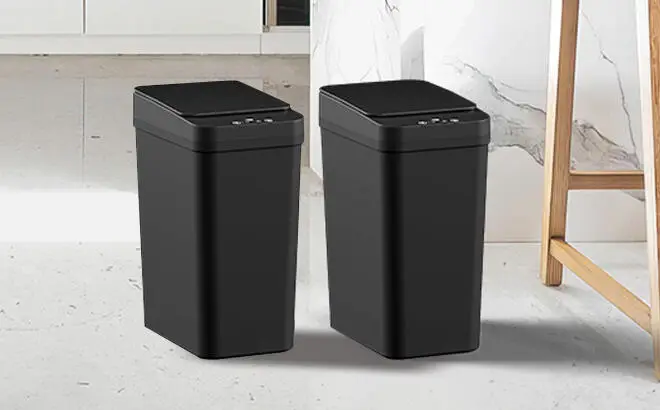 Motion Sensor Trash Can 2 Pack