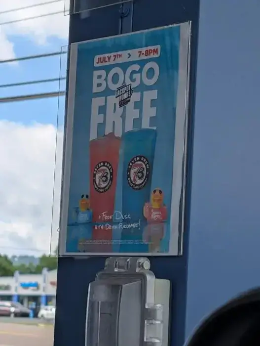 7Brew BOGO Free Drinks on July 7th + Free Duck with Drink Purchase