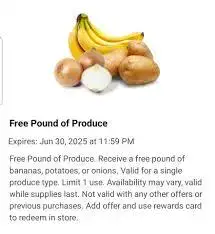 FREE Pound of Produce at Kwik Trip for Rewards Members – Bananas, Potatoes, or Onions!