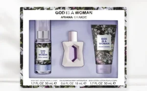Ariana Grande God Is a Woman Gift Set on a Table