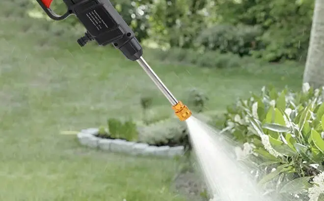 Cordless Pressure Washer 21V 600W 350PSI Electric Power Washer with 6 in 1 Nozzles Portable
