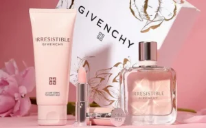 Givenchy Irresistible EDP Lotion Lip Stick Collection on the Rose Table