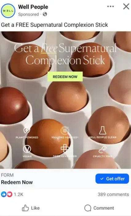 Possible Free Well People Supernatural Complexion Stick Sample