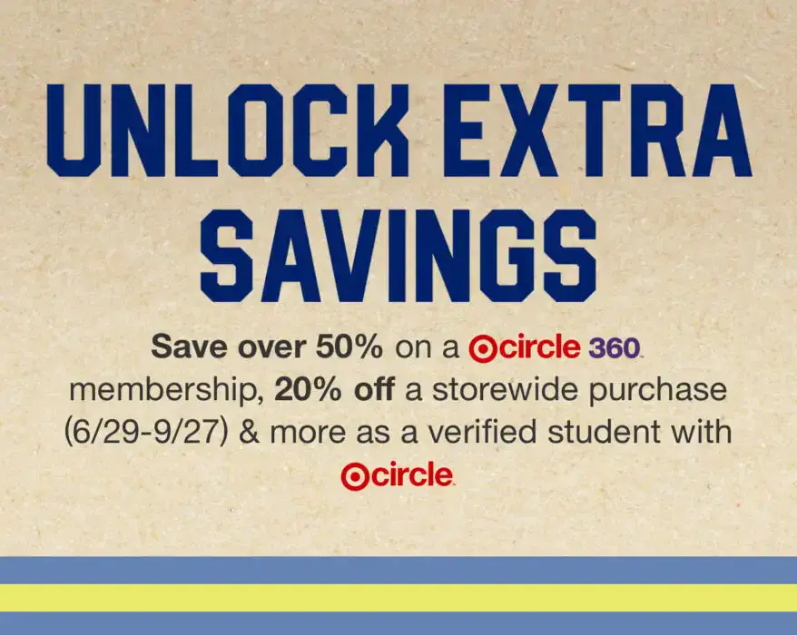 College Students Get 20% Off Storewide + 50% Off Target Circle 360 Membership