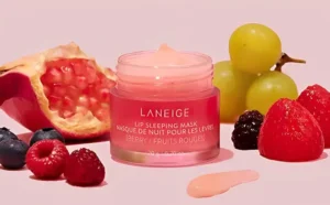 Laneige Lip Sleeping Mask Intense Hydration with Vitamin C on the Table