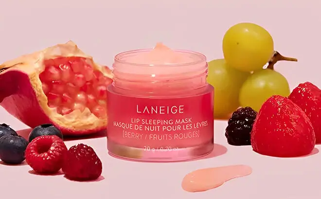 Laneige Lip Sleeping Mask Intense Hydration with Vitamin C on the Table