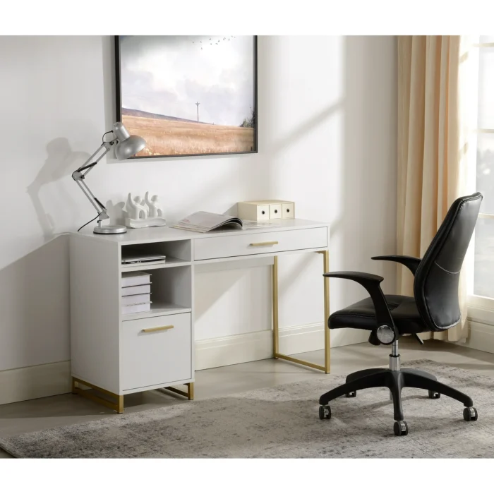 Mainstays Wood Metal Writing Desk with 1 Drawer 1