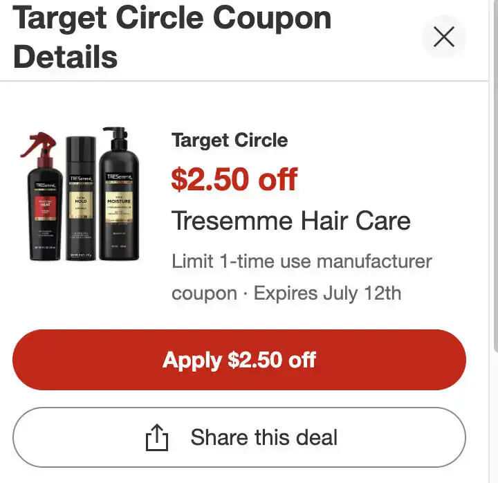 Score Tresemme Flawless Curls Mousse for Just $0.49 at Target!