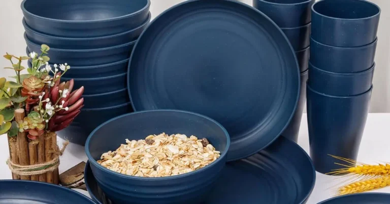 Supernal Wheat Straw Dinnerware Sets Set For 8