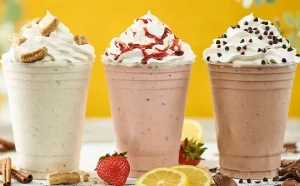 Three Smashburger Shakes in Various Flavors