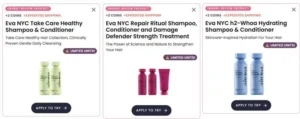 free full size eva nyc hair products