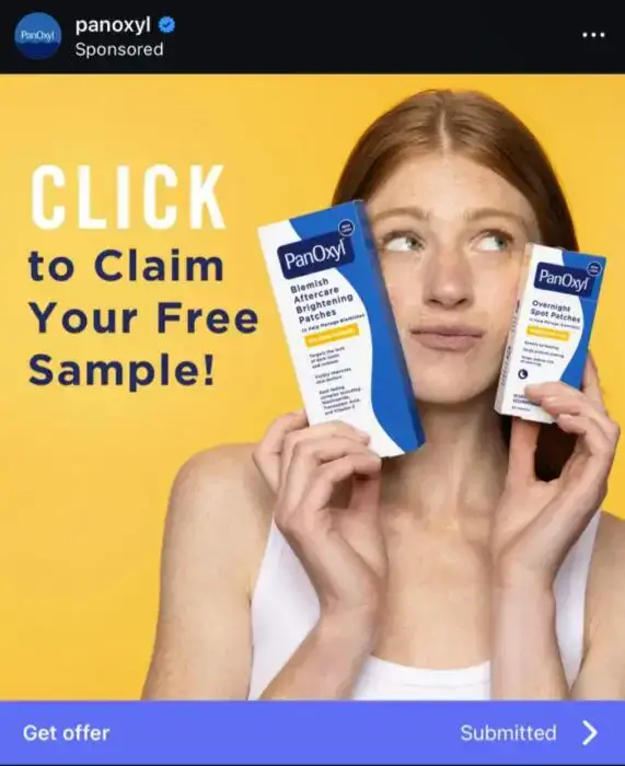 Possible FREE PanOxyl Patches Sample