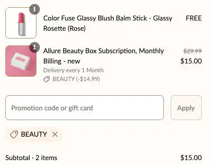 Allure Beauty Box ONLY $15 Shipped (Reg $200!)