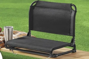 ozark trail stadium seat black