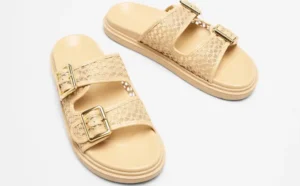 Banana Republic Double Strap Buckle Sandals